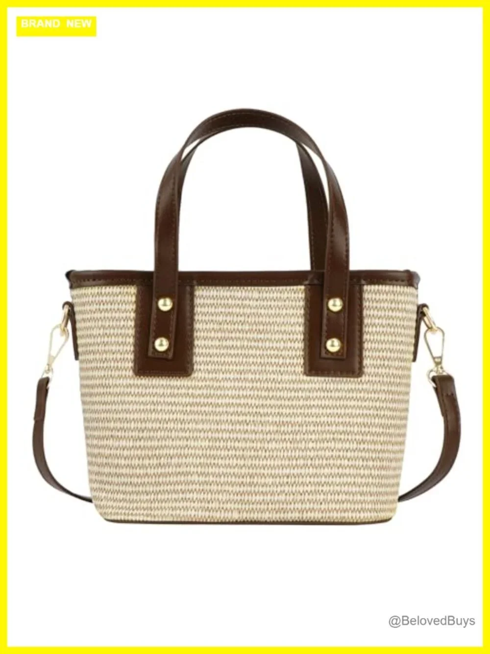 Handwoven Straw Hobo Bag Crossbody Shoulder Top Handle Purse